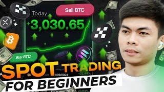 PAANO KUMITA ONLINE NG ₱3,000 IN 1  DAY GAMIT CELLPHONE - SPOT TRADING ULTIMATE GUIDE pt. 1