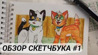 ОБЗОР СКЕТЧБУКА #1 /Коты-воители/Фурри/Мои персонажи/