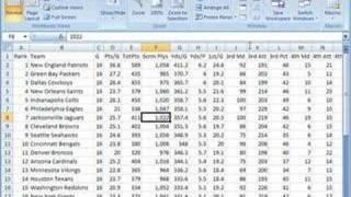 Split panes in Excel