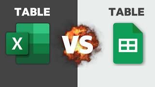 Microsoft Excel vs Google Sheets Tables [NEW for 2024]