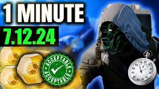 Warlocks: Go to Xur NOW!  (Xur in One Minute: 7.12.24)