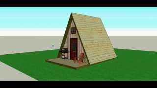 A Frame 14x14 Cabin by Solarcabin