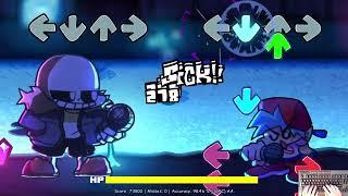 FNF Indie Cross Sans - Final Stretch (Pacifist Ending) (4k)