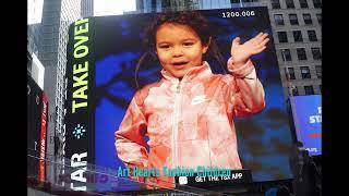 Art Hearts Fashion Children times square billboard publication campaign alexander gurman filming