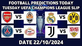 FOOTBALL PREDICTIONS TODAY 22/10/2024|SOCCER PREDICTIONS BETTING TIPS,#betting@sports betting tips