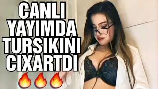 İNGİLİS DİLİ MÜƏLLİMƏSİ CANLİ YAYİMDA SOYUNDU | TURSİKİNİ ÇİXARTDİ | AZERİ İFŞA | UŞAQLAR BAXMASİN!!