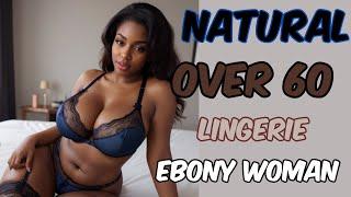 [4K] Lookbook AI mature black woman over 60 years  #naturalwoman #over60