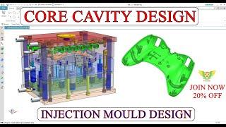 CORE CAVITY DESIGN IN PLASTIC MOULD DESIGN | PLASTIC MOULD DESIGN TUTORIAL #cimdesignsolution