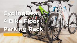 CyclingDeal 4 Bike Floor Parking Rack CD-QL-618-4