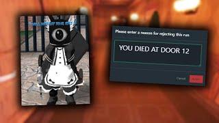 The Funniest Speedrun submission fails for Roblox DOORS