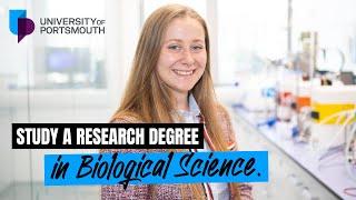 Study a research degree in Biological Sciences