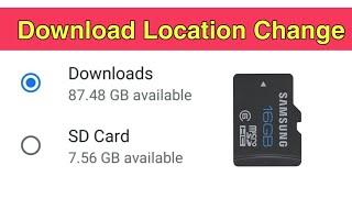 How to Change Default Download Location to SD Card 2021 || Phone storage to SD card