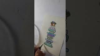 cute bookmark painting #artbloom #bookmark