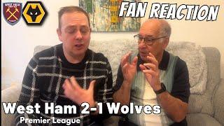 FALLING APART  West Ham 2-1 Wolves Instant Fan Reaction | Premier League