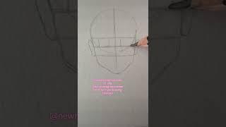 Human face tutorial! #drawingtutorial