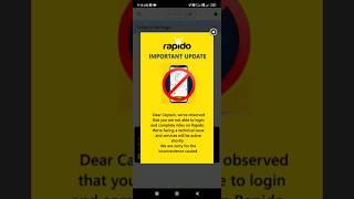 Why is the rapido app not working |App issue| #rapido #rider #bike #rápido #app