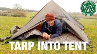 Tarps into Tents | 2 Sets Ups + Fig 4 Knot | Marine & Bushcraft Instructor skills | TARPOLOGY 2021