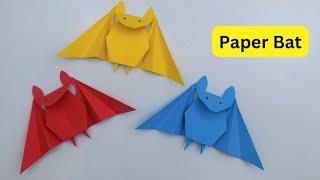 DIY Paper Origami Bat For Kids / Halloween Paper Crafts / Paper Craft Easy / KIDS crafts / Paper Bat