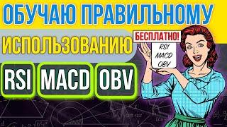 КАК ПРАВИЛЬНО ИСПОЛЬЗОВАТЬ ИНДИКАТОРЫ RSI, MACD, OBV? ГОВОРИМ О БИТКОИНЕ! КРИПТОВАЛЮТА, BTC