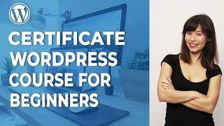 ️ Certificate WordPress course for beginners