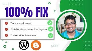 Fix Text Too Small To Read | Clickable Elements Too Close Together/Google Search Console Tutorial