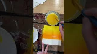 Acrylic paint gradient tutorial...the best method I've found to teach students smooth transitions.