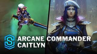 Arcane Commander Caitlyn Skin Spotlight - Pre-Release - PBE Preview - League of Legends