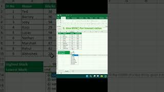 Max and min #excel#exceltips#exceltutorial#msexcelshorts#msexcel#max#min#explore#exceltricks