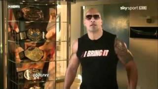 The Rock Response to John Cena - WWE Raw 2 28 11