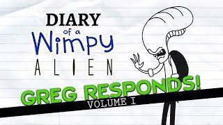 Diary of a Wimpy Alien: Greg Reacts to Your Comments (Wimpy Kid / Alien / Predator Parody)