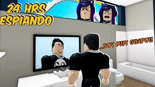 24 Horas Espiando al Mi Enamorado Toxico en Brookhaven | Kori Roblox