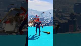 GTA V Spider man Epic Ragdoll funniest moment Ep 11 #gta #spiderman #shortsvideo #shorts #gameplay