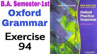 'Oxford Practice Grammar' Exercise 94 by 'English Family87' | Oxford Grammar by John Eastwood