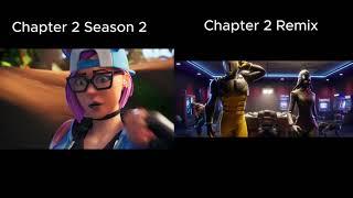 Chapter 2 Season 2 Vs Chapter 2 Remix  | Fortnite Battle Royale