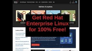 Get Red Hat Enterprise Linux for Free!!!