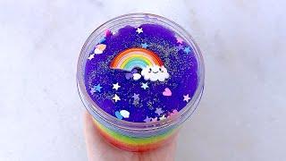 Rainbow Slime ASMR  bought from @amazon #slime #asmr #slimeasmr #satisfying