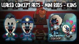 Ice Scream Tycoon Leaked Concept Arts & Mini Rods & Icons