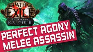 PERFECT AGONY MELEE ASSASSIN Build - gameplay [POE 3.25]