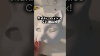 Making a calico cat therian mask! #music #song #love #therian #animalmask #foryou #viral