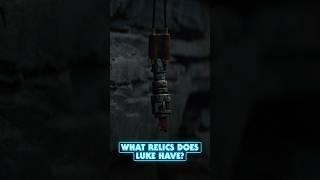 What Jedi relics did Luke have on Ahch-To?