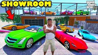 Franklin Build Luxury Car Showroom Above His House In GTA 5 | SHINCHAN and CHOP