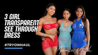 Bold Transparent Dresses Try-On Haul | Featuring Morena Mitch, Smiley Mind & Cutie Mai