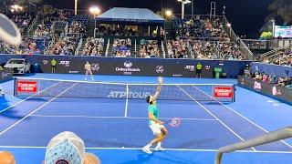 Taylor Fritz vs Marcos Giron Delray Beach Court Level View Highlights [4K 60fps]