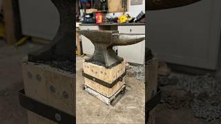 416LBS 1916 Trenton Anvil: Building Anvil Stand Part 2 #antique #tools #craft #handmade #diy #howto