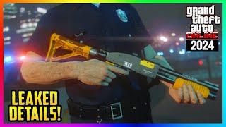 NEW Police Weapons, FREE Cop Outfits, UNIFORM, Leaked Car Details, GTA 5 DLC 2024(GTA Online Update)