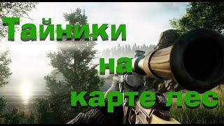 Escape From Tarkov - Тайники и схроны егеря на карте лес