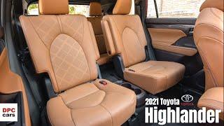 2021 Toyota Highlander Platinum Harvest Beige and Glazed Caramel Interior