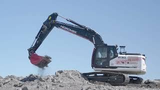 Robur Hire Attachments in Action - Sieve Bucket