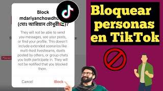 Cómo bloquear a alguien en TikTok - (2024) ll