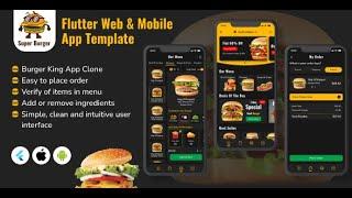 SuperBurger - Flutter Web and Mobile app Template using GetX - Burger King clone App